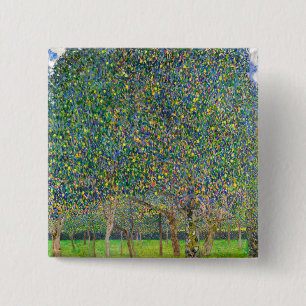 Gustav Klimt - Pear Tree 15 Cm Square Badge