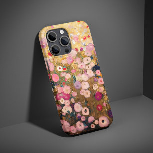 Gustav Klimt Pink Flower Garden Artistic Case