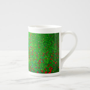 Gustav Klimt Poppy Field Bone China Mug