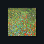 Gustav Klimt Poppy Field Canvas Print<br><div class="desc">Gustav Klimt Poppy Field canvas wrap. Oil painting on canvas from 1907. One of Austrian artist’s Gustav Klimt’s most enchanting landscapes, Poppy field features a beautiful field of blooming red poppies sprawling out into the distance with trees rising on the horizon. The painting features Klimt’s lovely mix of impressionism and...</div>