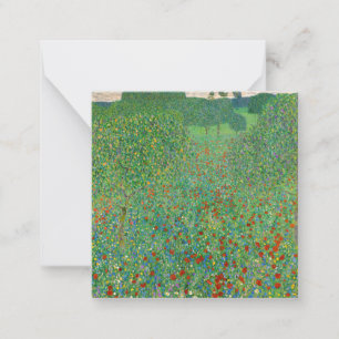 Gustav Klimt - Poppy Field Card
