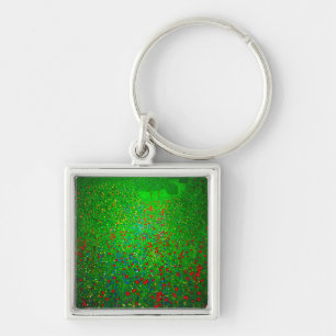 Gustav Klimt Poppy Field Key Ring