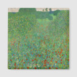 Gustav Klimt - Poppy Field Magnet<br><div class="desc">Poppy Field / Field of Poppies - Gustav Klimt,  Oil on Canvas,  1907</div>