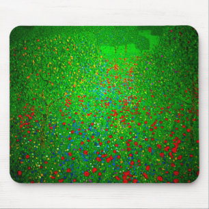Gustav Klimt Poppy Field Mouse Mat