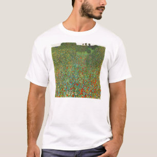 Gustav Klimt Poppy Field T-shirt