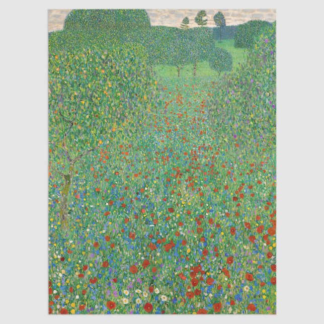 Gustav Klimt - Poppy Field Tissue Paper (Creator Uploaded)