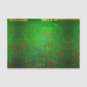 Gustav Klimt Poppy Field Tissue Paper