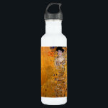 Gustav Klimt Portrait Art 710 Ml Water Bottle<br><div class="desc">This popular Klimt painting is entitled "Adele Bloch-Bauer's Portrait" and was painted in 1907. Gustav Klimt (July 14, 1862 – February 6, 1918) was an Austrian symbolist painter and one of the most prominent members of the Vienna Secession movement. Klimt is noted for his paintings, murals, sketches, and other objets...</div>