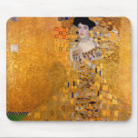 Gustav Klimt Portrait Mouse Mat<br><div class="desc">This popular Klimt painting is entitled "Adele Bloch-Bauer's Portrait" and was painted in 1907. Gustav Klimt (July 14, 1862 – February 6, 1918) was an Austrian symbolist painter and one of the most prominent members of the Vienna Secession movement. Klimt is noted for his paintings, murals, sketches, and other objets...</div>