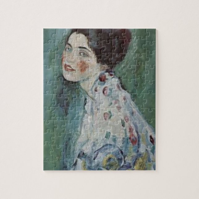 Gustav Klimt - Portrait of a Lady Painting Jigsaw Puzzle (Vertical)