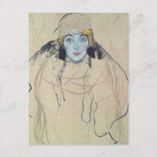 Gustav Klimt- Portrait of a Lady (unfinished) Postcard