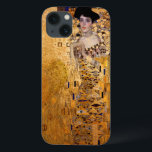Gustav Klimt portrait of Adel Bloch Bauer 1907 iPhone 13 Case<br><div class="desc">Gustav Klimt portrait of Adel Bloch Bauer 1907 painting.  Digitally enhanced by PixDezines with faux gold texture background.</div>