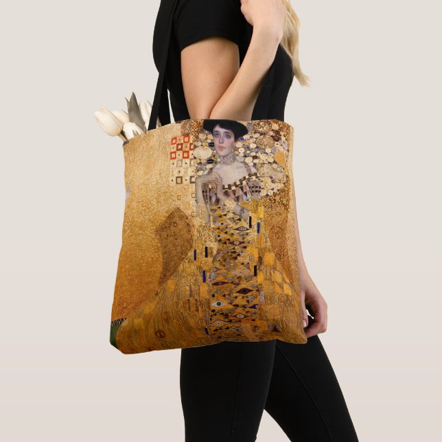 Gustav Klimt portrait of Adel Bloch Bauer 1907 Tote Bag (Close Up)
