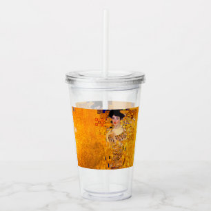 Gustav Klimt Portrait of Adele Bloch Bauer Acrylic Tumbler