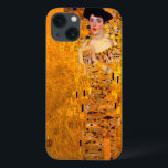 Gustav Klimt Portrait of Adele Bloch Bauer iPhone 13 Case<br><div class="desc">iPhone Case featuring Gustav Klimt’s oil painting Portrait of Adele Bloch Bauer I (1907). A beautiful woman wears a golden and geometric dress in front of a gold background. A great gift for fans of Art Nouveau and Austrian art.</div>