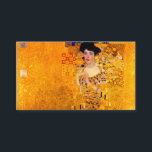 Gustav Klimt Portrait of Adele Bloch Bauer Enclosure Card<br><div class="desc">Enclosure Cards featuring Gustav Klimt’s oil painting Portrait of Adele Bloch Bauer I (1907). A beautiful woman wears a golden and geometric dress in front of a gold background. A great gift for fans of Art Nouveau and Austrian art.</div>