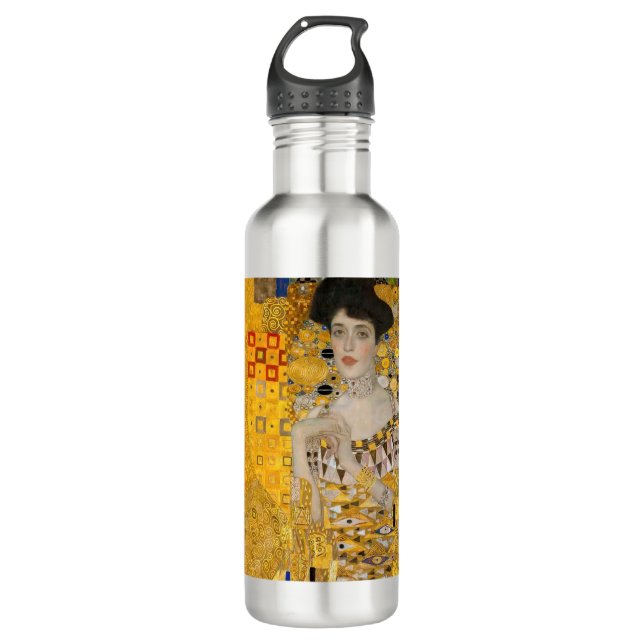 Gustav Klimt - Portrait of Adele Bloch-Bauer I 710 Ml Water Bottle (Front)