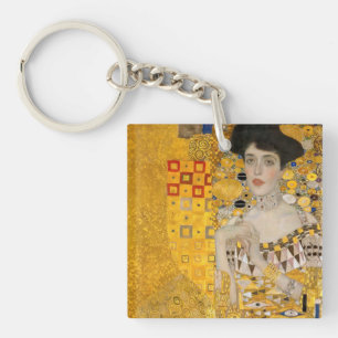 Gustav Klimt - Portrait of Adele Bloch-Bauer I Key Ring