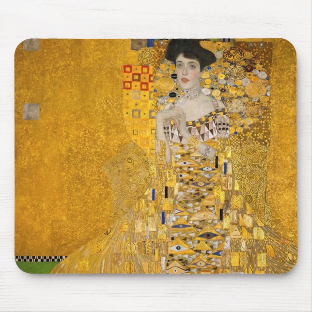 Gustav Klimt - Portrait of Adele Bloch-Bauer I Mouse Mat (Front)