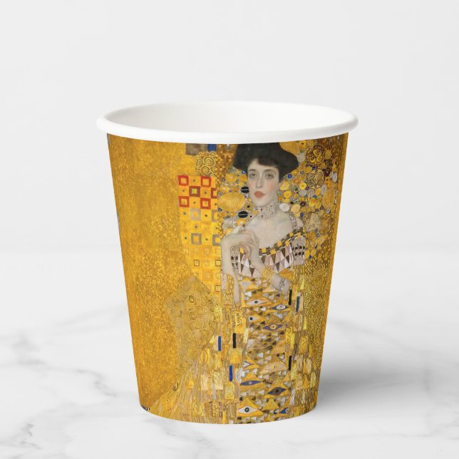 Gustav Klimt - Portrait of Adele Bloch-Bauer I Paper Cups (Front)