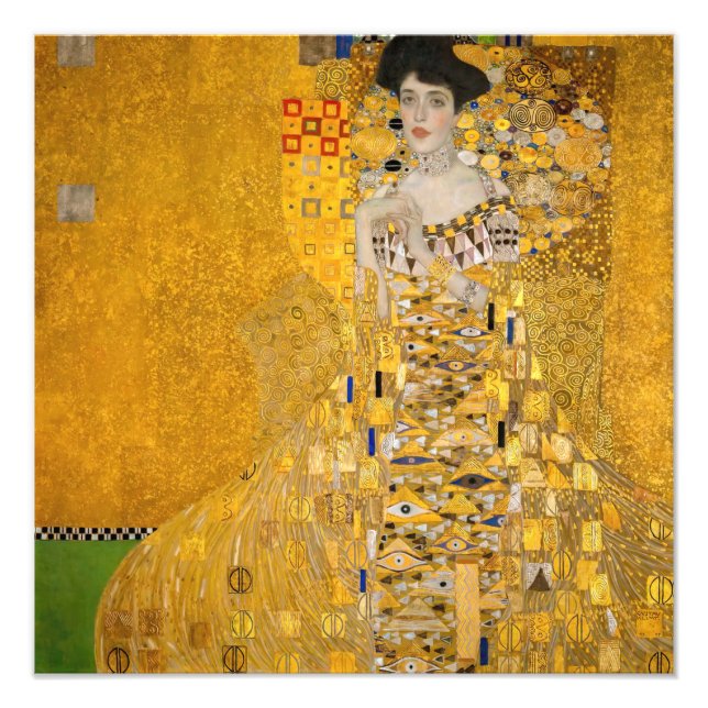 Gustav Klimt - Portrait of Adele Bloch-Bauer I Photo Print (Front)