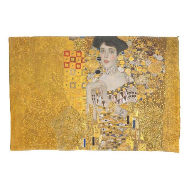 Gustav Klimt - Portrait of Adele Bloch-Bauer I Pillowcase (Front)