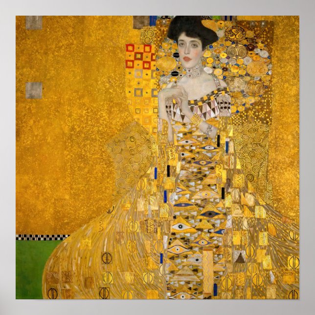 Gustav Klimt - Portrait of Adele Bloch-Bauer I Poster (Front)