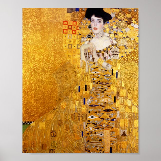 Gustav Klimt Portrait of Adele Bloch-Bauer I Poster (Front)