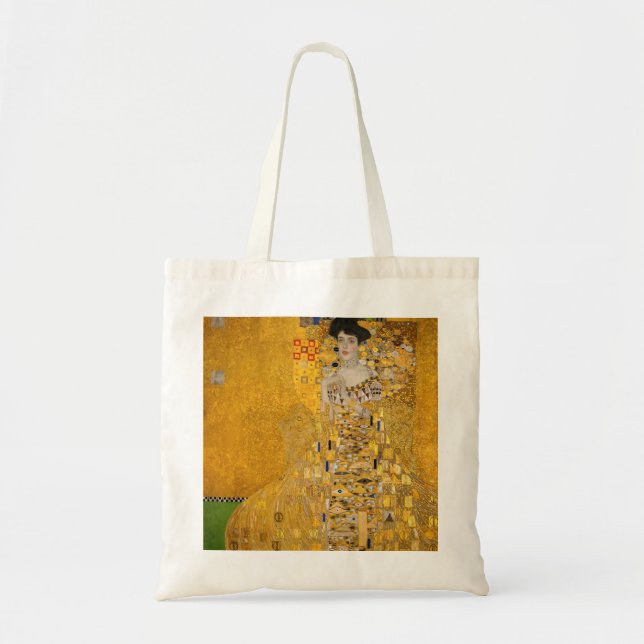 Gustav Klimt - Portrait of Adele Bloch-Bauer I Tote Bag (Front)