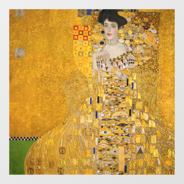 Gustav Klimt - Portrait of Adele Bloch-Bauer I Window Cling (Sheet)