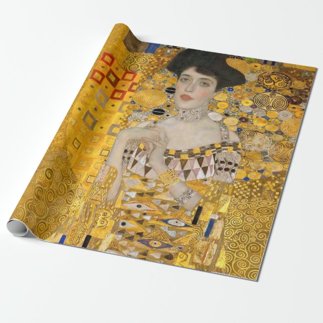 Gustav Klimt - Portrait of Adele Bloch-Bauer I Wrapping Paper (Unrolled)