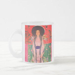 Gustav Klimt Portrait of Adele Bloch-Bauer II Frosted Glass Coffee Mug