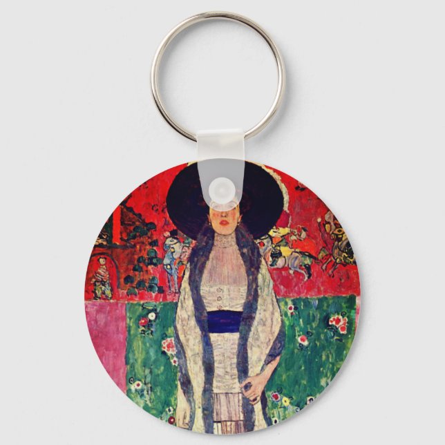 Gustav Klimt Portrait of Adele Bloch-Bauer II Key Ring (Front)