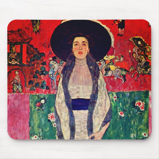 Gustav Klimt Portrait of Adele Bloch-Bauer II Mouse Mat (Front)