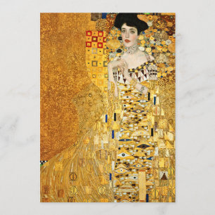 Gustav Klimt - Portrait Of Adele Bloch Bauer Invitation