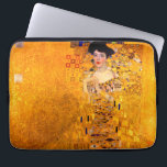 Gustav Klimt Portrait of Adele Bloch Bauer Laptop Sleeve<br><div class="desc">Laptop Sleeve featuring Gustav Klimt’s oil painting Portrait of Adele Bloch Bauer I (1907). A beautiful woman wears a golden and geometric dress in front of a gold background. A great gift for fans of Art Nouveau and Austrian art.</div>