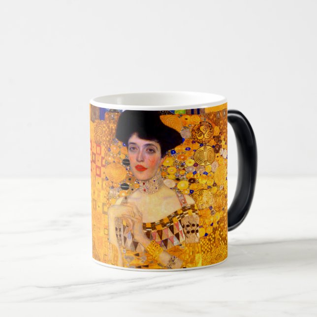 Gustav Klimt Portrait of Adele Bloch Bauer Magic Mug (Front Right)