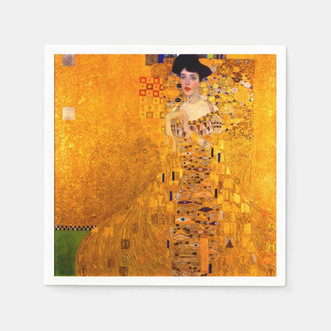 Gustav Klimt Portrait of Adele Bloch Bauer Napkin (Front)