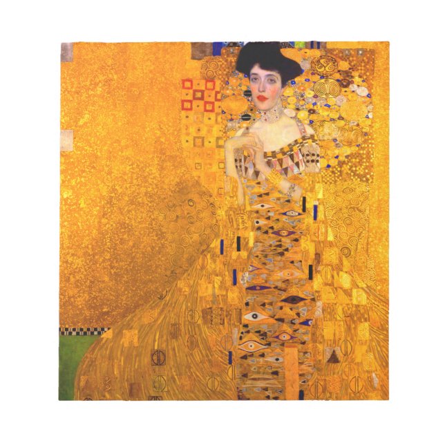 Gustav Klimt Portrait of Adele Bloch Bauer Notepad (Front)