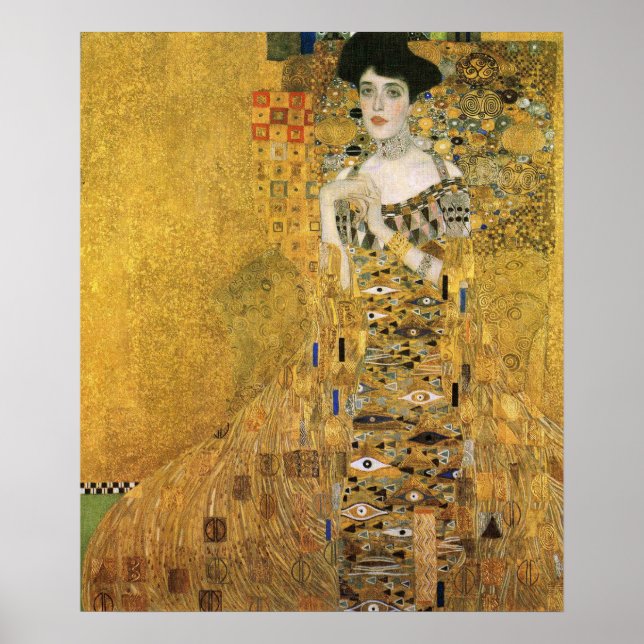 Gustav Klimt - Portrait Of Adele Bloch Bauer Poster (Front)