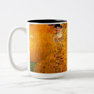 Gustav Klimt Portrait of Adele Bloch Bauer Two-Tone Coffee Mug