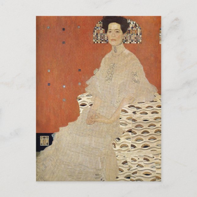 GUSTAV KLIMT - Portrait of Fritza Riedler 1906 Postcard (Front)
