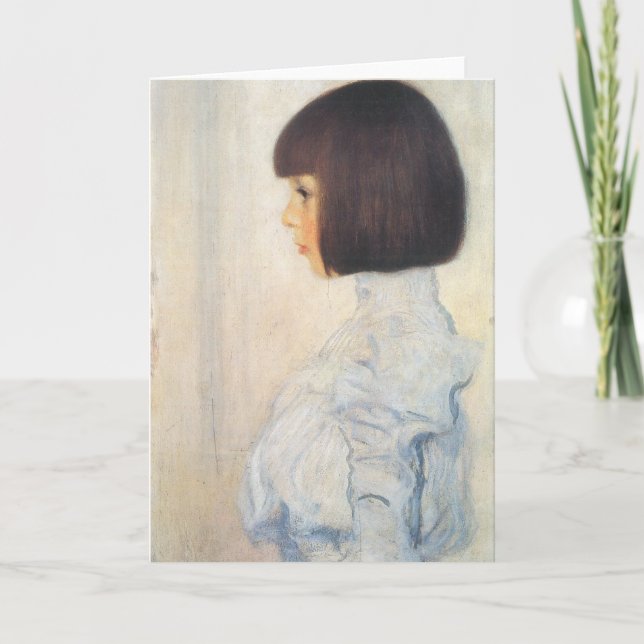 Gustav Klimt Portrait of Helene Klimt Card (Front)