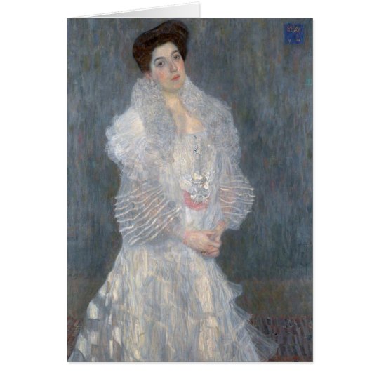 Gustav Klimt Portrait of Hermine Gallia Card