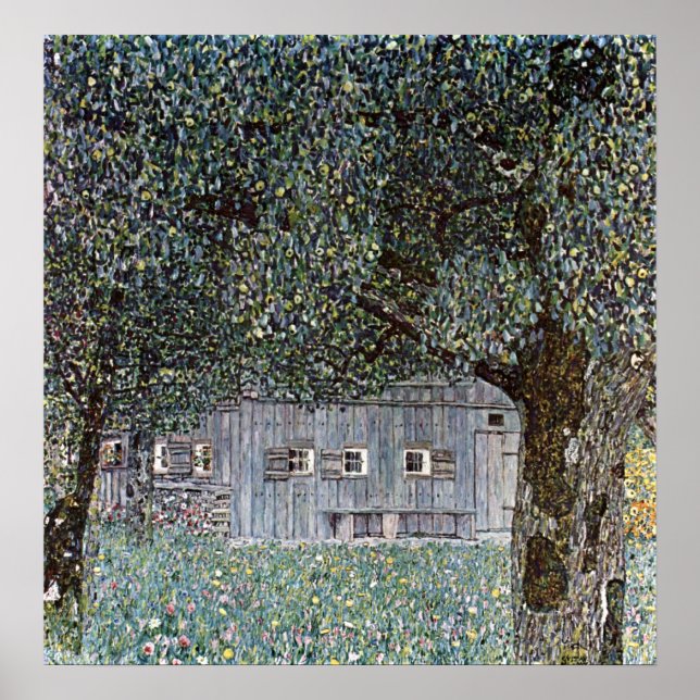 Gustav Klimt Poster ~ Farm Houses (Front)