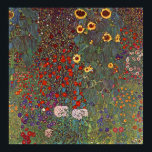 Gustav Klimt Poster ~ The Flower Garden<br><div class="desc">An Austrian symbolist painter,  1862 - 1918 featuring a display of wildflowers.</div>
