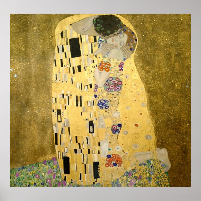 Gustav Klimt Poster - the Kiss (Front)