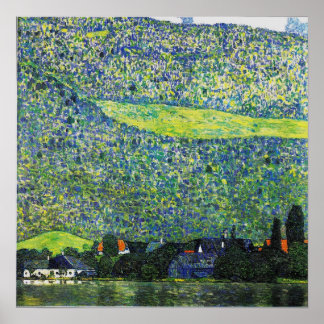 Gustav Klimt Poster ~ Unterach on Lake Attersee