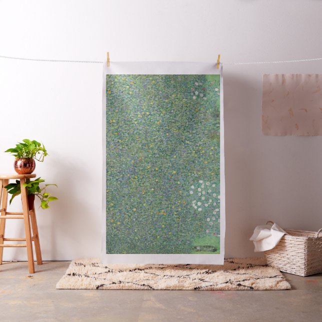 Gustav Klimt Rosebushes Under the Trees GalleryHD Fabric (In Situ)