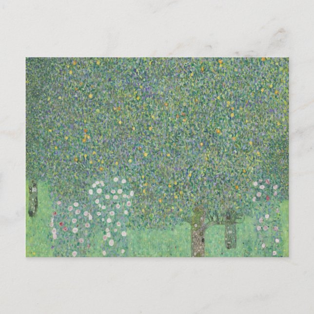Gustav Klimt - Rosebushes under the Trees Postcard (Front)